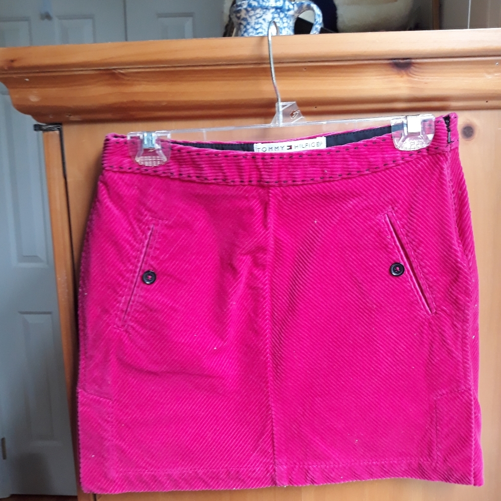 Tommy Hilfiger corduroy mini shirt